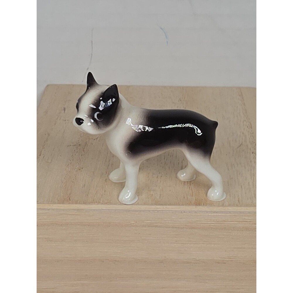 Retired Vintage Hagen Renaker Boston Terrier Dog